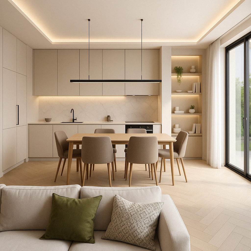 Salón Cocina FIKA HOMES