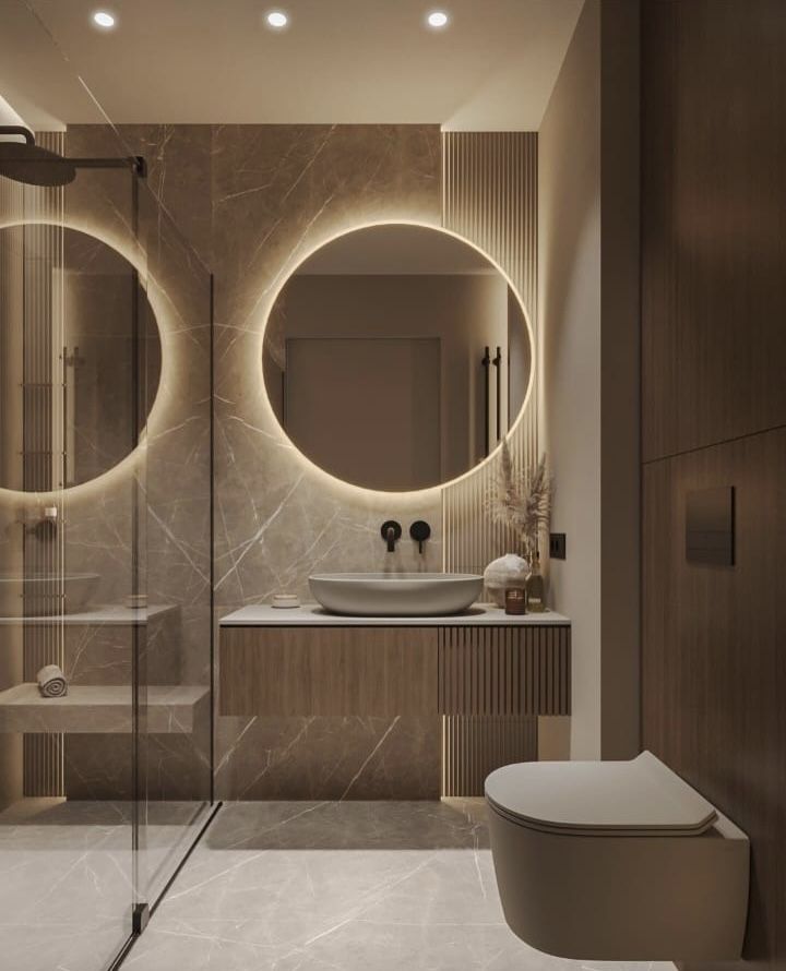 Baño Moderno Madrid FIKA HOMES